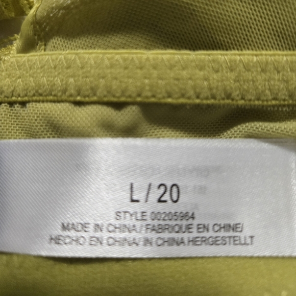 New Zoey Lace Olive Bralette / Size L - Picture 9 of 12